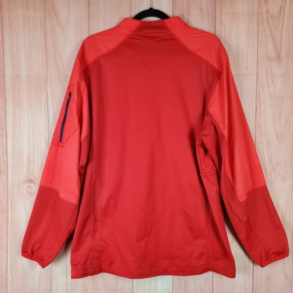 Nike Arizona Wildcats Mens Basketball Jacket Sz Large Red Quarter Zip Pullover